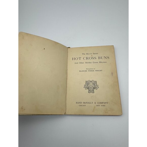 SCARCE 1908 Bye-Lo Series HOT CROSS BUNS Mother Goose Blanche F Wright - Picture 7 of 10